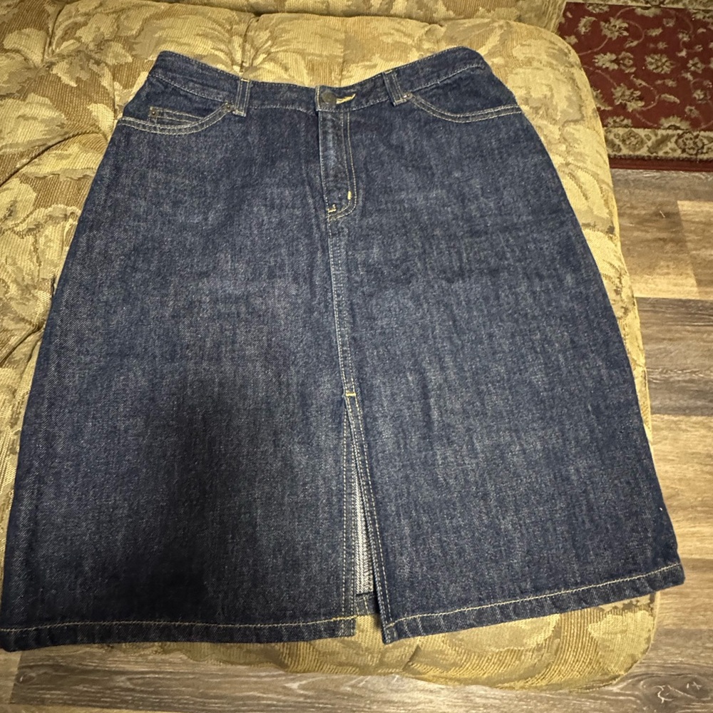 The Limited Denim Blue Skirt